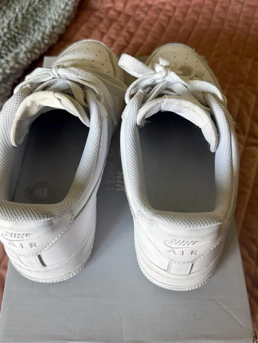 Nike White Low-Top Leather Sneakers